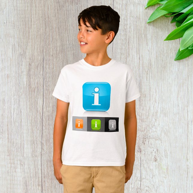 Modern Glossy Information Symbols T-Shirt (Creator Uploaded)