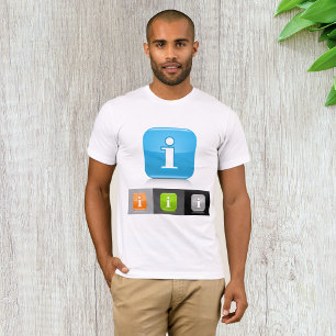 Modern Glossy Information Symbols T-Shirt