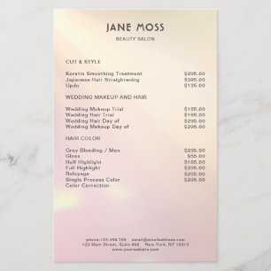 Modern Glow Salon   Flyer