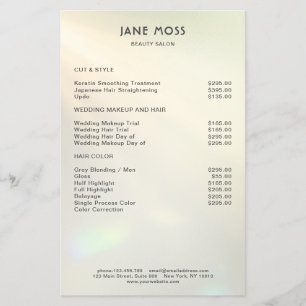 Modern Glow Salon Flyer