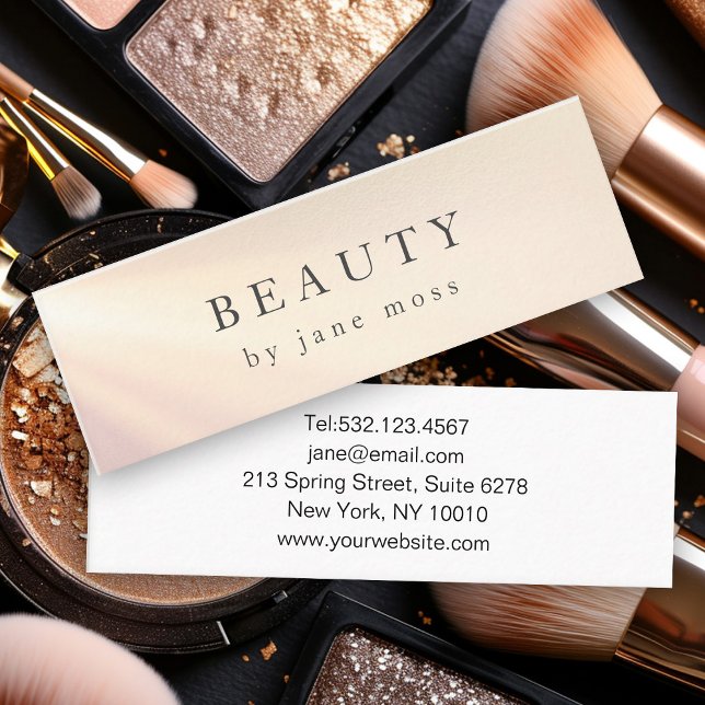 Modern Glow Salon Mini Business Card (Creator Uploaded)