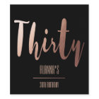 Modern Gold 30th Birthday Party