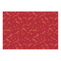 Modern gold berries pattern colourful backgrounds