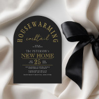 Modern gold black new house housewarming party