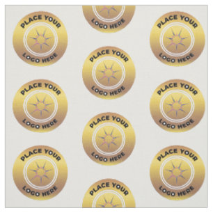 Modern Gold Business Logo  Personalise Fabric