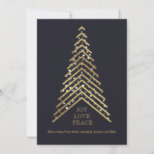 Modern Gold Christmas Tree