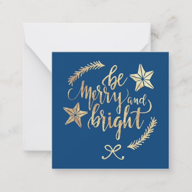 Modern Gold Client Appreciation Holiday Gift Card (Front)