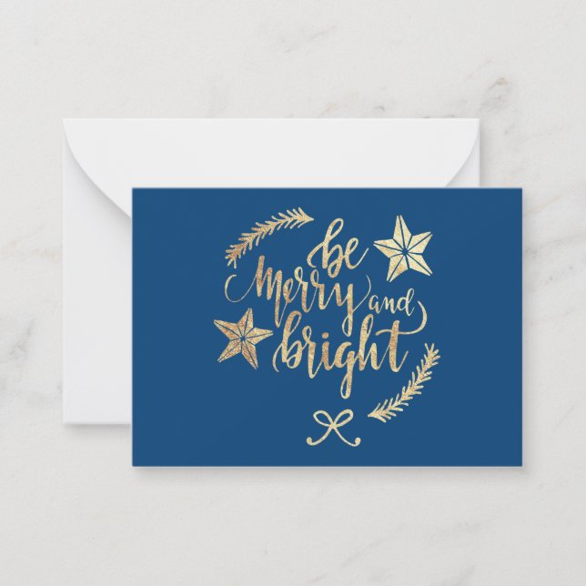 Modern Gold Client Appreciation Holiday Gift Card (Front)