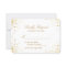 Modern Gold Confetti Dots Wedding RSVP Reply