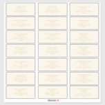 Modern Gold | Cream Wedding Guest Address Sticker<br><div class="desc">These modern gold | cream wedding guest address stickers are perfect for your classy boho wedding. Their simple, unique design accompanied by a contemporary minimal script and gold colour palette gives this product a feel of elegant formal luxury while staying simplistic, chic bohemian. Keep it as is, or choose to...</div>