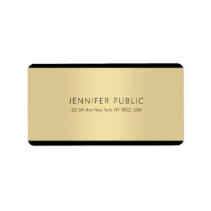 Modern Gold Creative Simple Template Professional Label