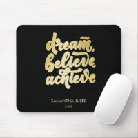 Modern Gold Dream Believe Achieve  Motivational  N