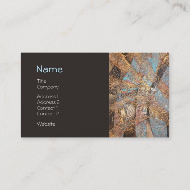 Modern Gold Embossed Designer Corporate Profile Business Card (Front)