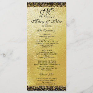 Modern Gold Foil and Confetti Program