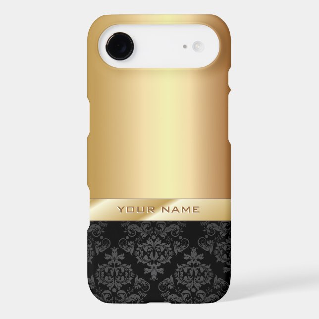 Modern Gold Foil Custom Name iPhone 6 Plus Case (Back)