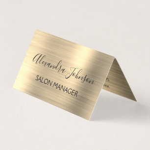 Modern Gold Foil Modern Business Business Card