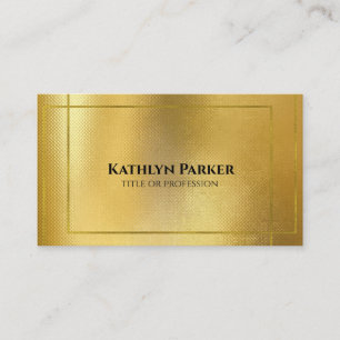 Modern Gold Geometric QR Code Professional  Business Card