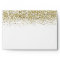 Modern Gold Glitter Black Elegant 5x7 Envelope