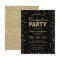 Modern Gold Glitter Sparkles Graduation Party