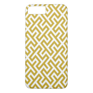 Modern gold greek key geometric patterns iPhone 8 plus/7 plus case
