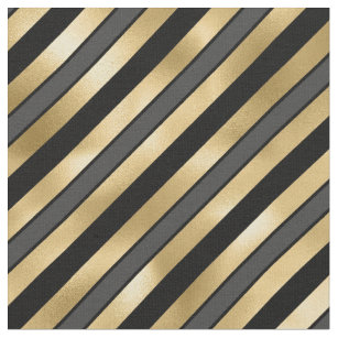 Black And Grey Stripes Fabric