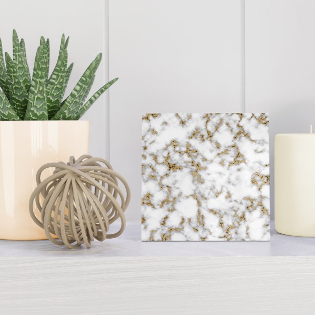 Modern Gold Grey White Marble Ceramic Tile (Creator Uploaded)