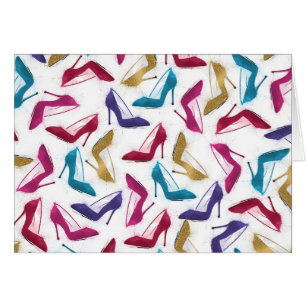 Modern Gold High Heels Watercolor