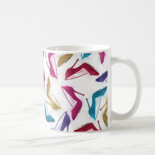 Modern Gold High Heels Watercolor Coffee Mug