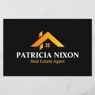 Modern Gold House Real Estate Agent Flyer