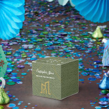 Modern Gold House Real Estate Olive Green Realtor