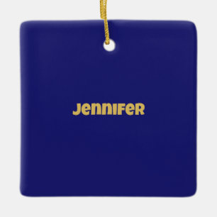 Modern Gold Midnight Blue Colour Plain Unique Ceramic Ornament