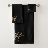 Modern Gold Monogram Script Name