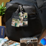 Modern gold multi photo family elegant black gold luggage tag<br><div class="desc">Modern gold multi photo family stylish elegant black gold design. Ideal thoughtful birthday,  Mothers day,  Fathers day,  or Christmas day gift.</div>