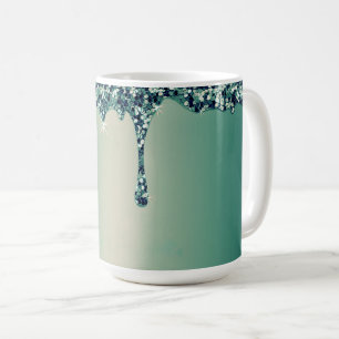 Modern Gold Ombre Marble Glam Metallic Foil Coffee Mug