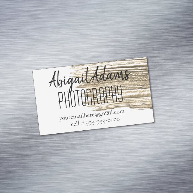 Modern Gold Paint Minimal Customised Magnet (In Situ)