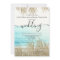 Modern gold palm tree  beach script wedding