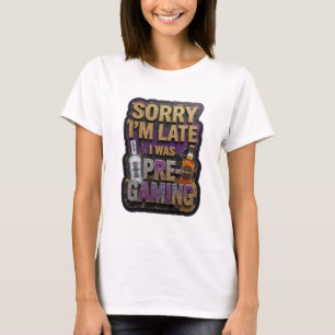 Modern Gold PRE GAMING Statement Tee