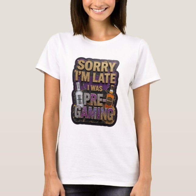 Modern Gold PRE GAMING Statement Tee (Front)
