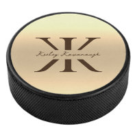 Modern Gold Professional Monogram K Elegant