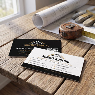 Modern Gold Roofing Business Card