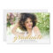 Modern Gold Script 2021 Graduation Announcement