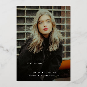 Modern Gold Script Graduate Photo Graduation Party