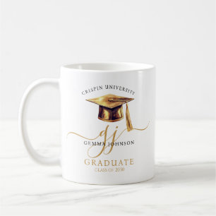 Modern Gold Script Minimalist Graduation  Coffee Mug