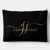 Modern Gold Script Monogram Initials