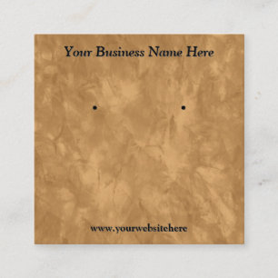 Modern Gold Texture Jewellery Display Square Business Card