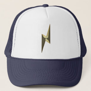Modern Gold thunder lightning Trucker Hat