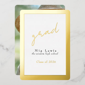 Modern Gold Typography Grad Photo