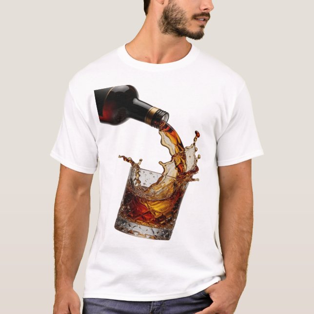 Modern Gold WHISKY SPLASH Quote Shirt (Front)