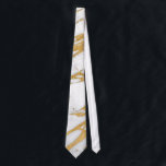 Modern Gold White Marble Stone Chic Pattern Tie<br><div class="desc">Modern, chic, trendy, and glamourous faux printed gold and white marble stone pattern. ***IMPORTANT DESIGN NOTE: For custom requests relating to changes of design aspects; including colour swaps or matching products, or any other design related question, please click on the "Contact" button or email us directly at blackstrawberrycollection@gmail.com and we'll...</div>