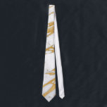 Modern Gold White Marble Stone Chic Pattern Tie<br><div class="desc">Modern, chic, trendy, and glamourous faux printed gold and white marble stone pattern. ***IMPORTANT DESIGN NOTE: For custom requests relating to changes of design aspects; including colour swaps or matching products, or any other design related question, please click on the "Contact" button or email us directly at blackstrawberrycollection@gmail.com and we'll...</div>